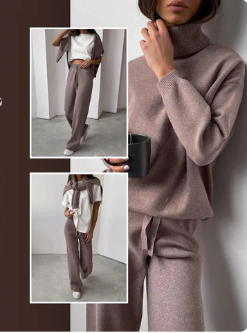Ensemble en tricot sophistiqué