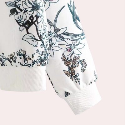 DORIS - Pull Fleurie Classique pour Femmes