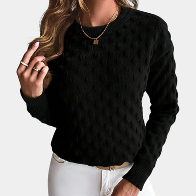 LETICIA - Pull Texturé en Tricot pour Femme
