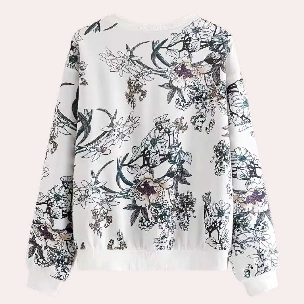 DORIS - Pull Fleurie Classique pour Femmes