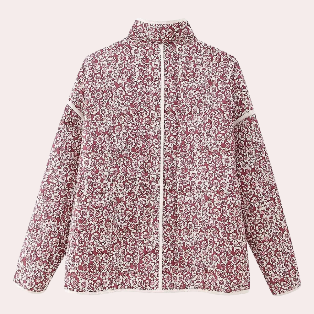 NENE - Veste d'Hiver à Motifs Floraux pour Femmes