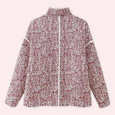 NENE - Veste d'Hiver à Motifs Floraux pour Femmes