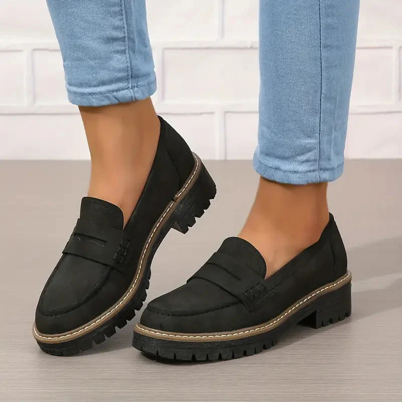 Mocassins pour femmes - semelle antidérapante - chaussons plats - décontractés