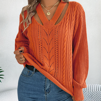 GRACE - Pull en V Élégant pour Femmes