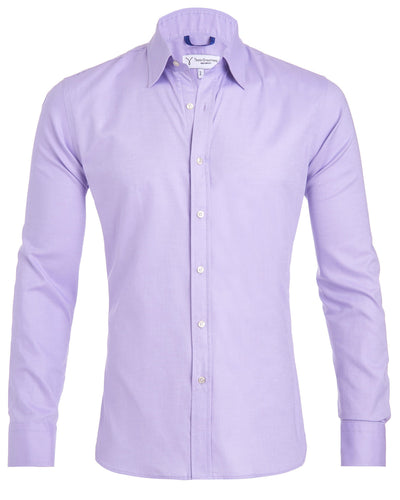 Chemise homme slim – matière respirante – col classique – manches ajustables