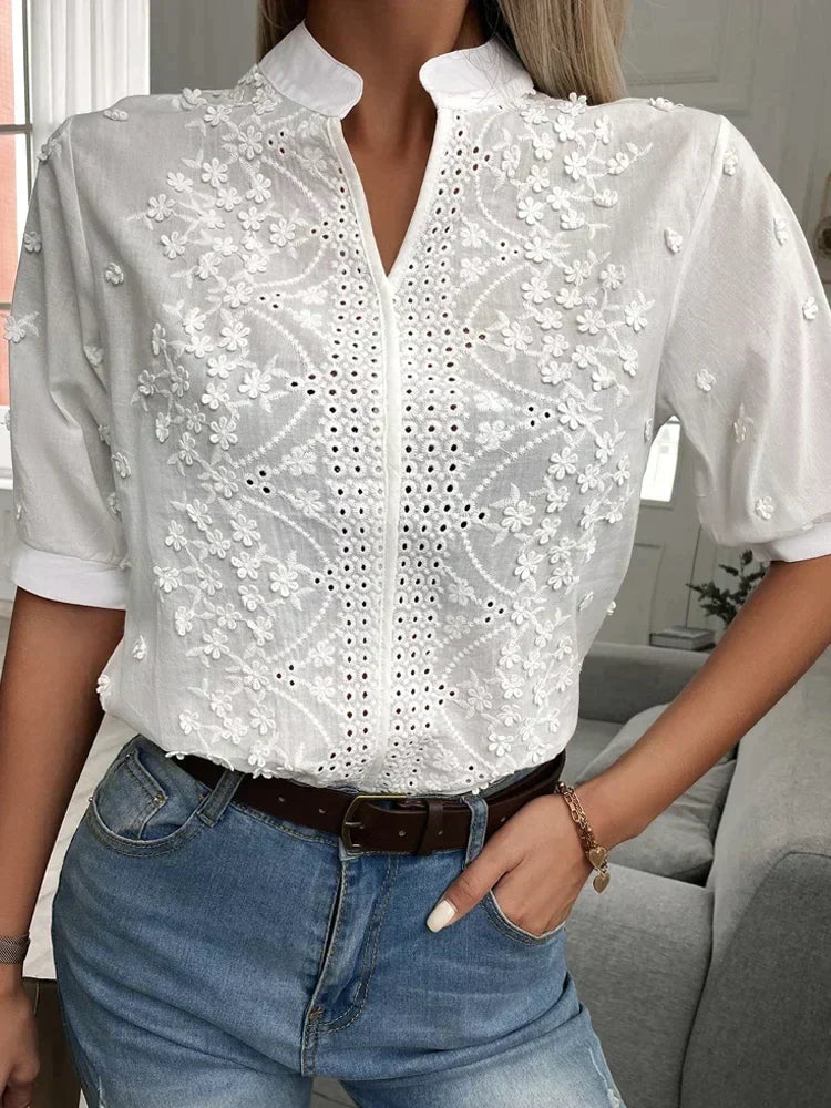 Sophie™ | Blouse luxueuse brodée