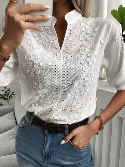 Sophie™ | Blouse luxueuse brodée