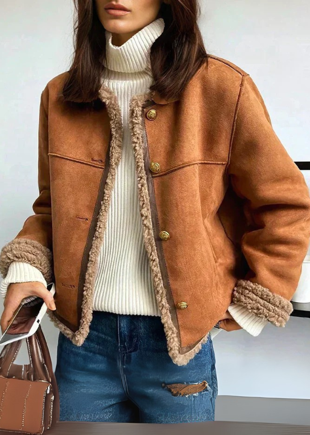 Amber™ | Veste Douillette Doublée en Laine