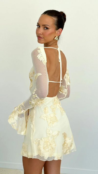 Élodie™ | Robe courte brodée