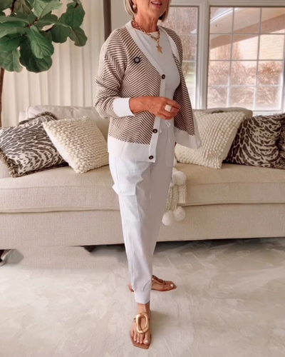 Pantalon Casual All-Match Taille Élastique