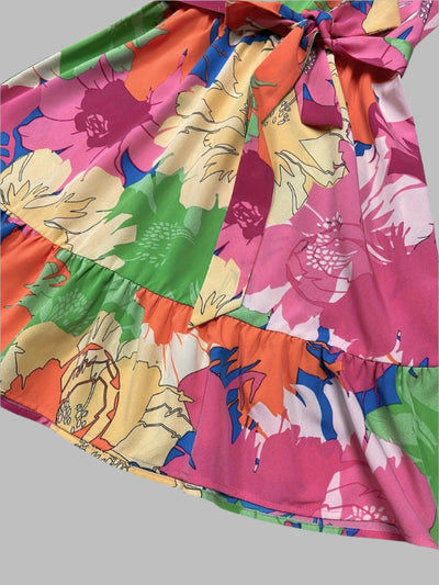 Chloé - Robe À Col Montant Et Ceinture À Nouer