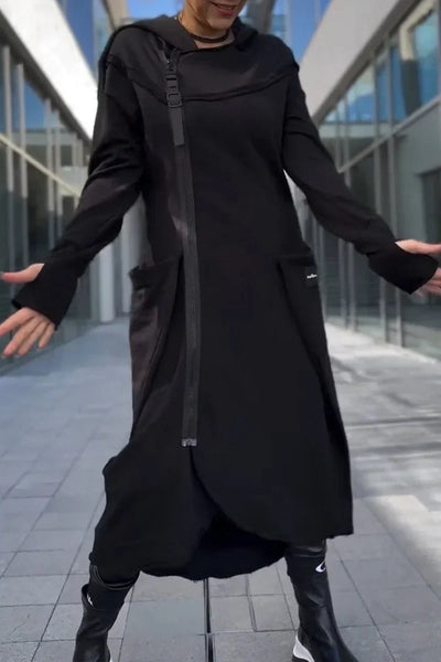 MANA™ | HOODIE LONG AVEC ZIP EN TISSUS LÉGERS ET RESPIRANTS