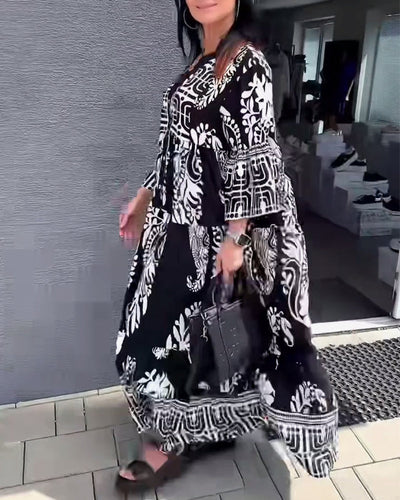 Robe Encolure En V Confortable