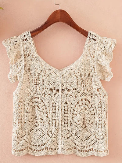 Cardigan détail découpé