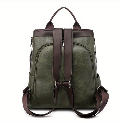 Sac à dos pour femmes en cuir PU végétalien au design sûr