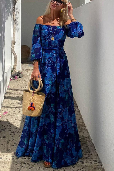 Calista™ | Robe Épaules Dénudées Fleurie