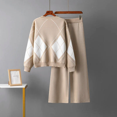 Stella™ - Ensemble de pull chaud en tricot à deux pièces