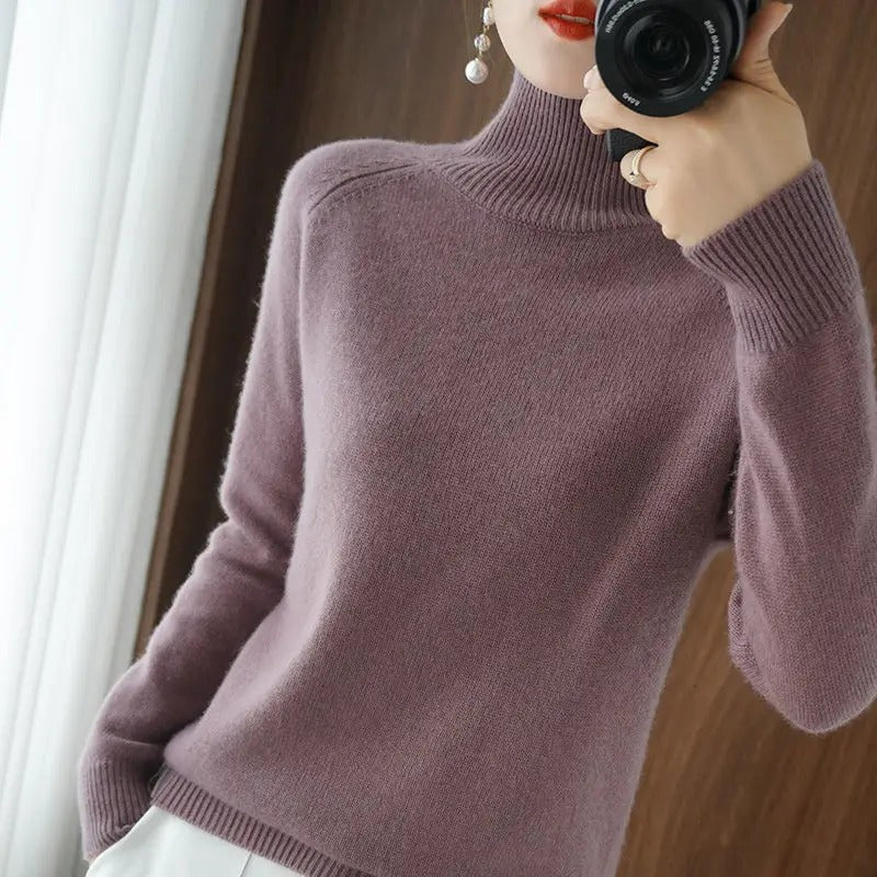 Marlene™ - Pull décontracté ample avec col montant