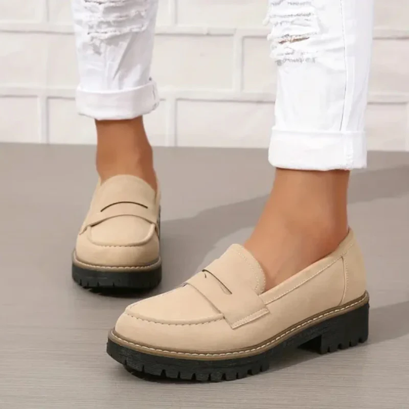 ⏳Temps limité 50% de réduction💥Mocassins confortables et épais pour femmes avec plateforme