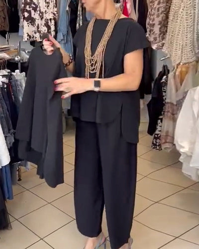 Blouse Décontractée Street Couleur Unie