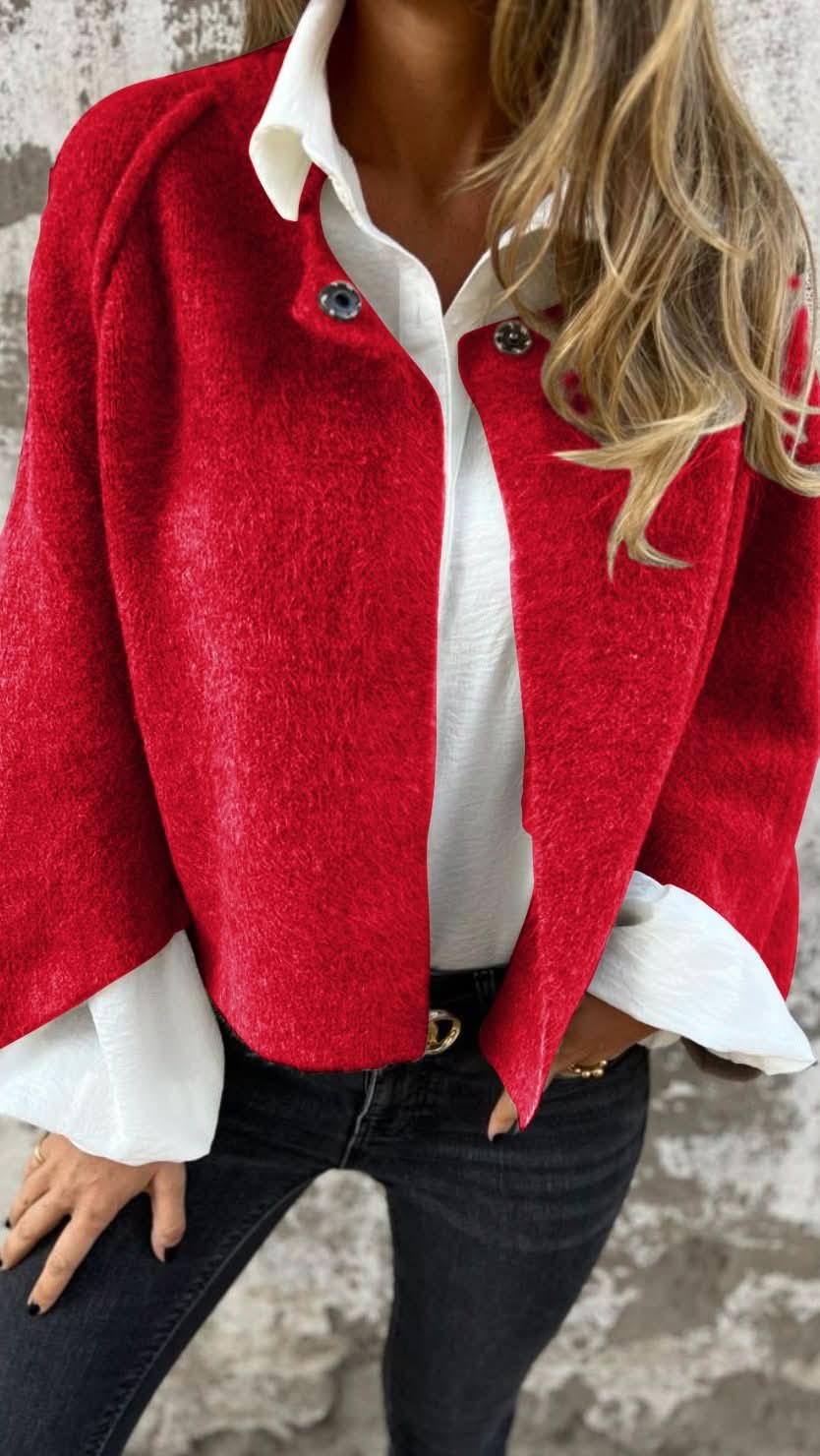 Morgane™| Manteau Ella à encolure ronde et manches longues