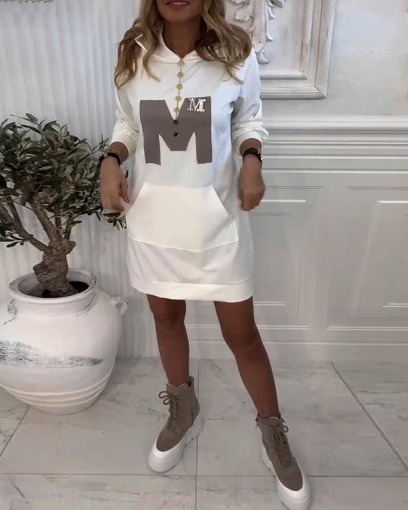 Robe Avec Design Hoodé Et Confort Casual