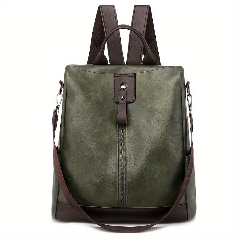 Sac à dos pour femmes en cuir PU végétalien au design sûr