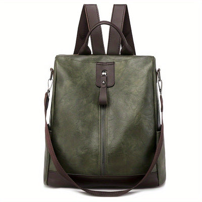 Sac à dos pour femmes en cuir PU végétalien au design sûr