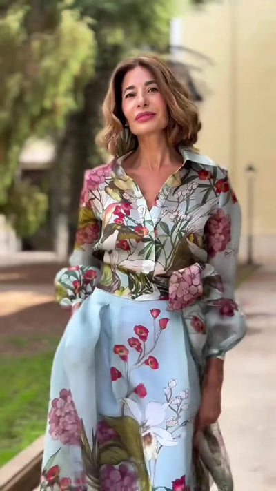 Combinaison floral unique pour femme élégante