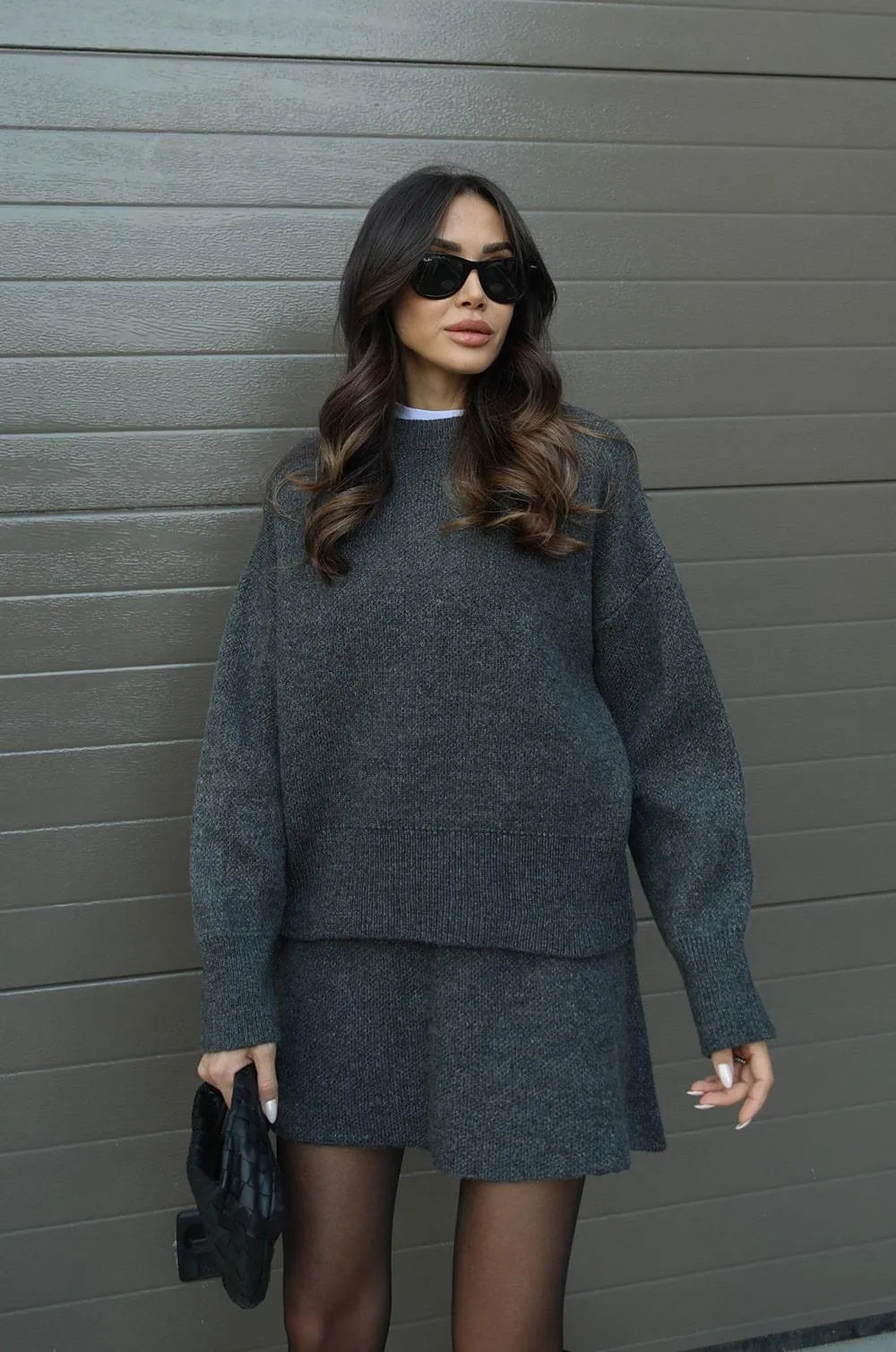 Hanna™ - Ensemble confortable avec pull et jupe