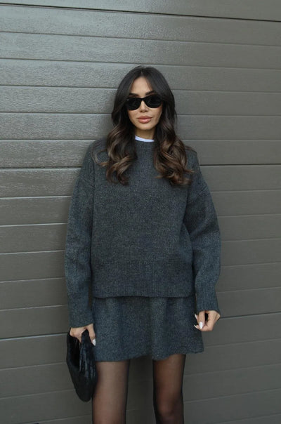 Hanna™ - Ensemble confortable avec pull et jupe