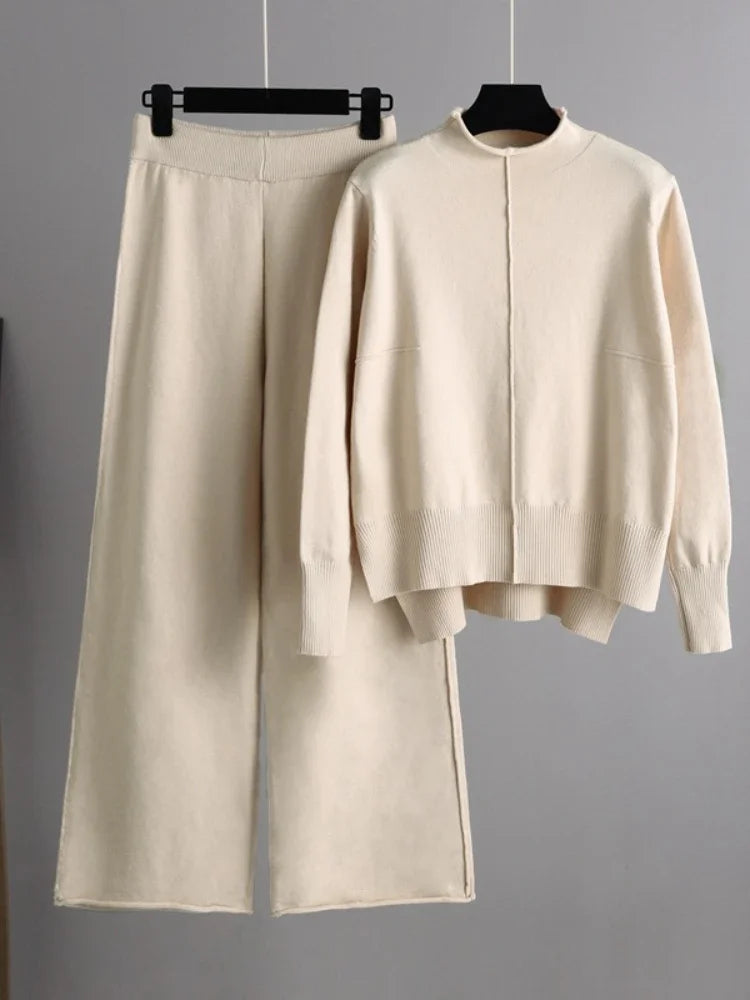 Roma™ - Ensemble de pull et pantalon surdimensionné, tricoté, épais et chaud