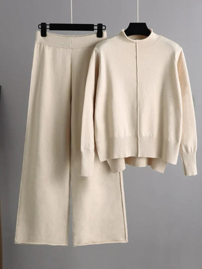Roma™ - Ensemble de pull et pantalon surdimensionné, tricoté, épais et chaud