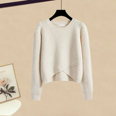 Erika™ - Ensemble Lounge en Pull Tricoté et Jupe Élégante