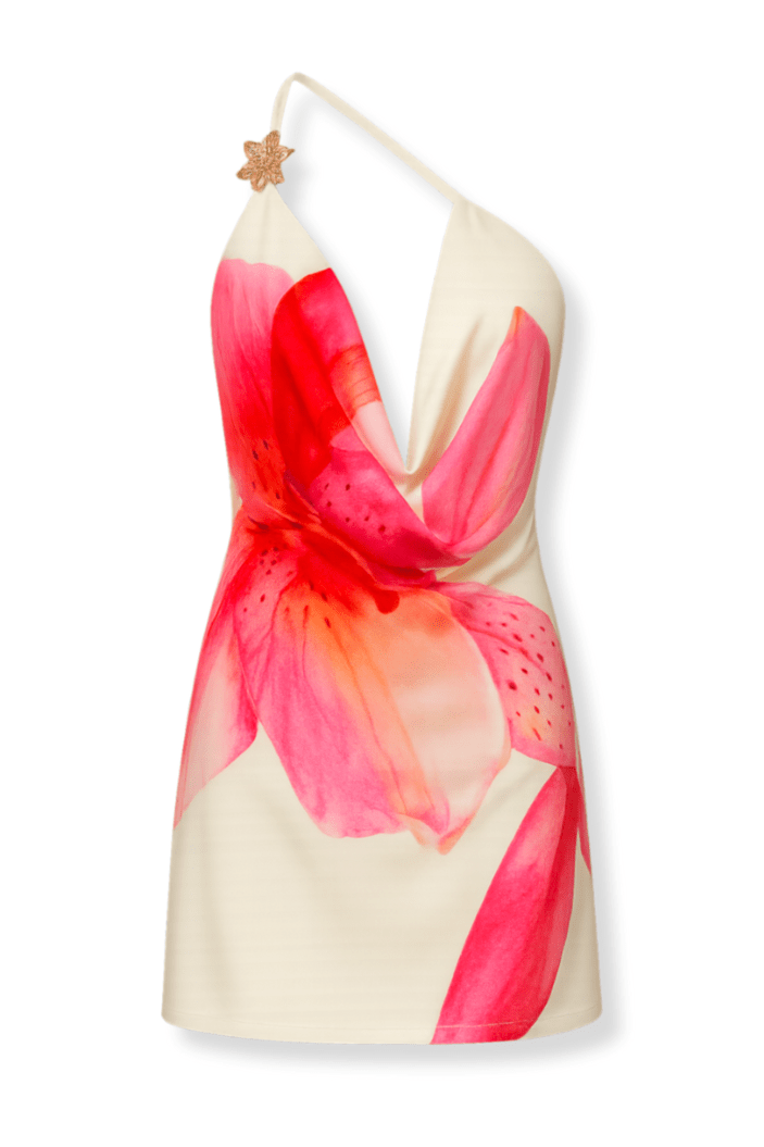 Robe à fleurs rose Arizona