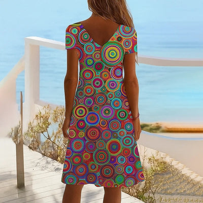 Bella | Robe d'été Coloré pour femme | Midi
