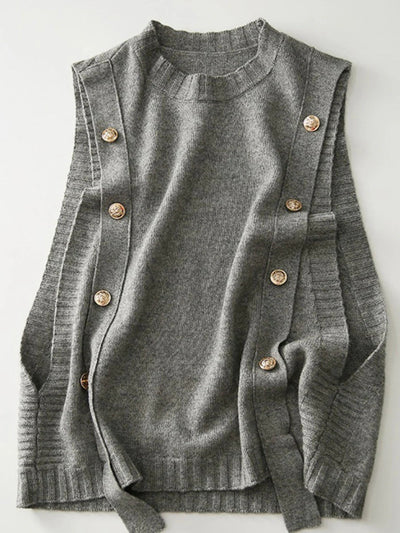 Ava - Gilet ample en tricot pour femmes