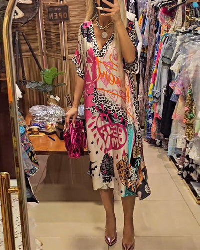 Janne | Robe décontractée avec encolure en V