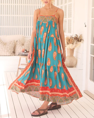 Robe Tendance Bretelles Imprimé