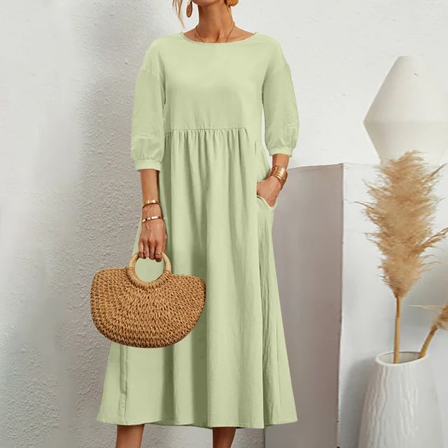 Maëlle - Robe Midi Élégante En Tissu De Haute Qualité