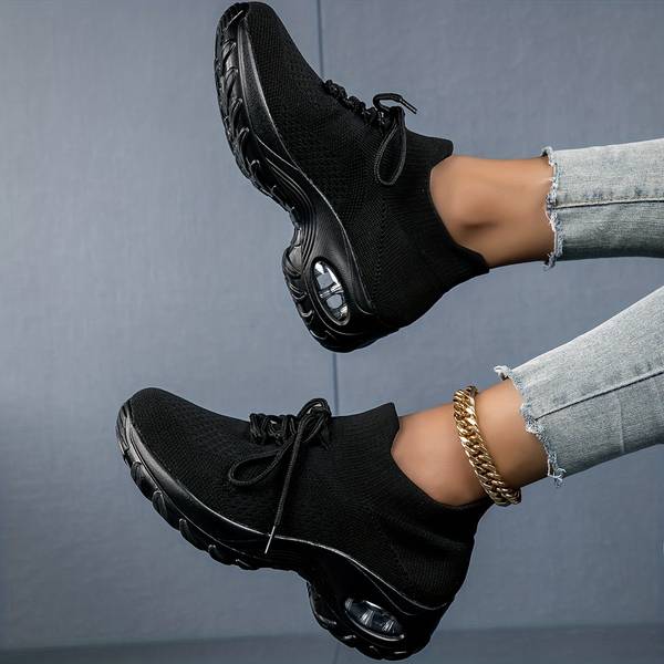 Caelira | Baskets À Lacets Pour Femme | Noir