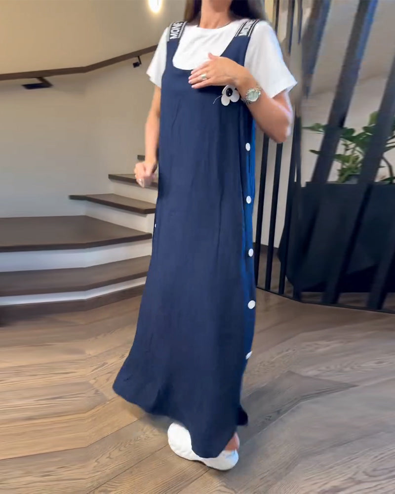 Robe Décontractée Et Tendance Bretelle