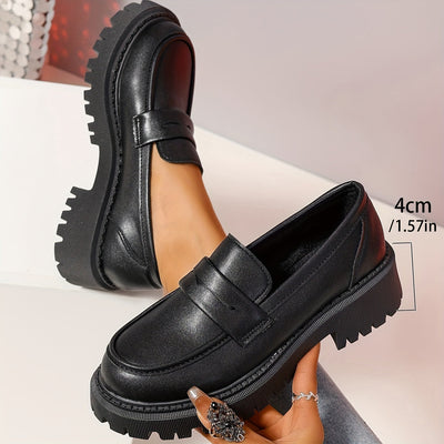 Juliette | Mocassins À Plateforme Pour Femmes | Noir