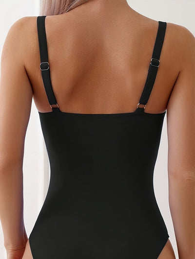 ELINA | Maillot de bain une pièce froissé Détail doré