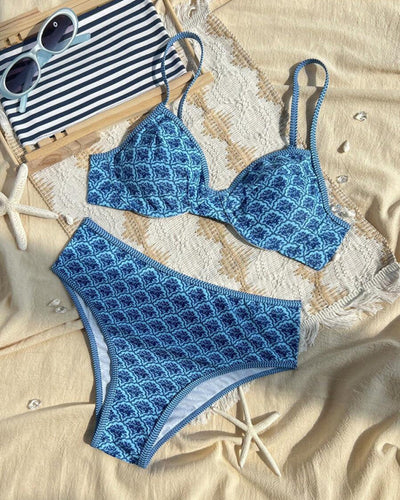 Bikini Sexy Bretelles Triangle Imprimé