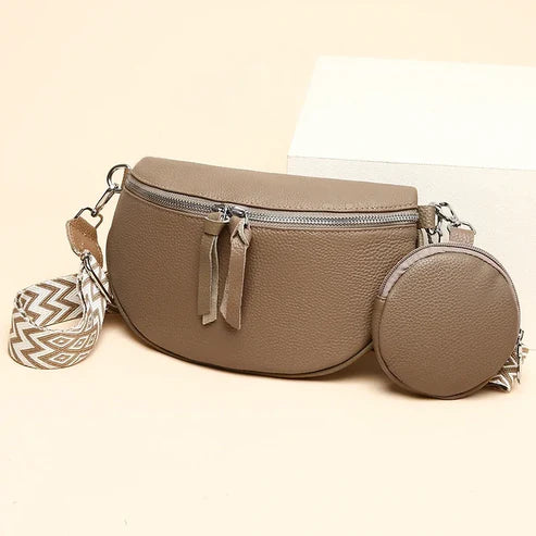 Sacs en daim noble pour femmes en taupe foncé - élégants et stylés