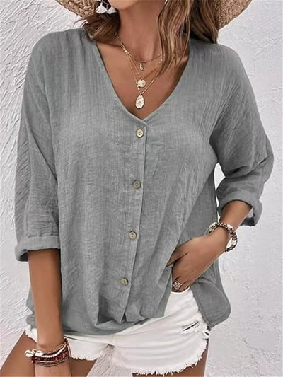 Élisa™ | Blouse Légère à Col V