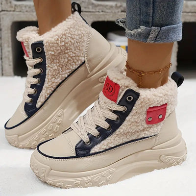 Elvia - Bottes d'hiver en laine polaire pour femmes