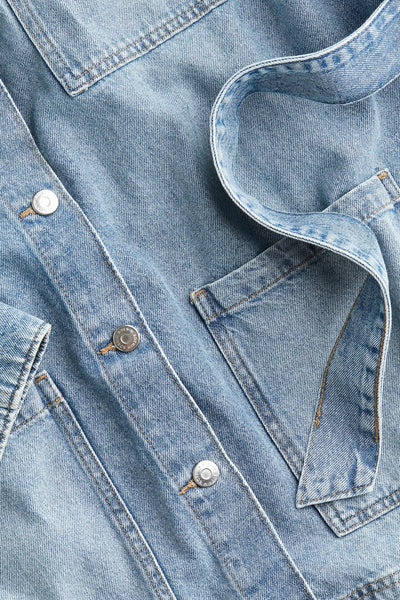Veste en jean à nouer