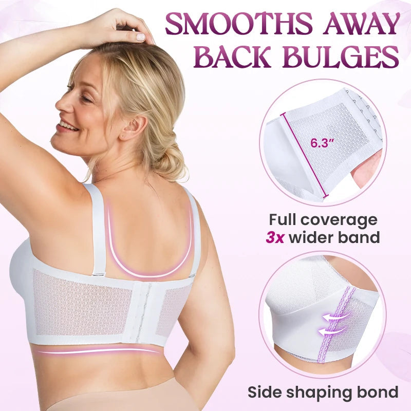 Soutien-Gorge Push-Up Sans Bretelles Confortable Anti-Glissant Avec Boucle Avant